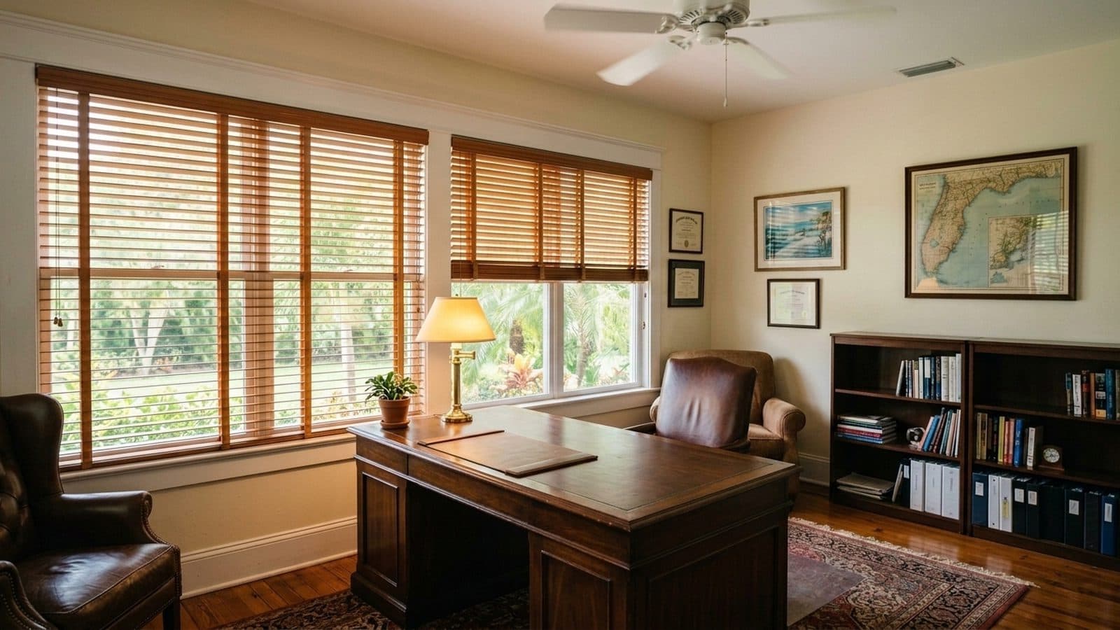 Lexington wood blinds